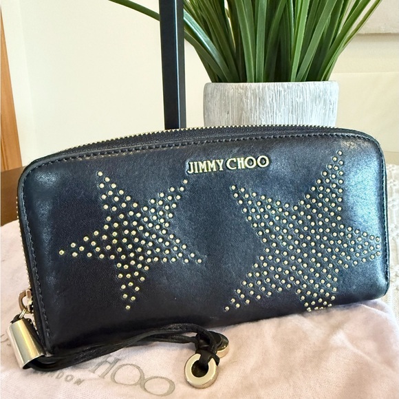 Jimmy Choo Star Motif Long Zip Around Wallet - Picture 3 of 8